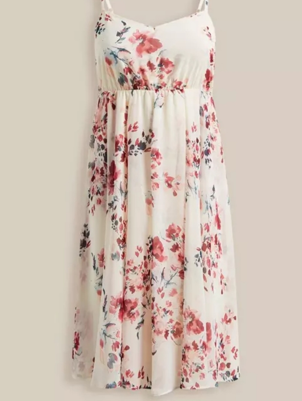 Torrid Floral Chiffon Pleated Midi Dress